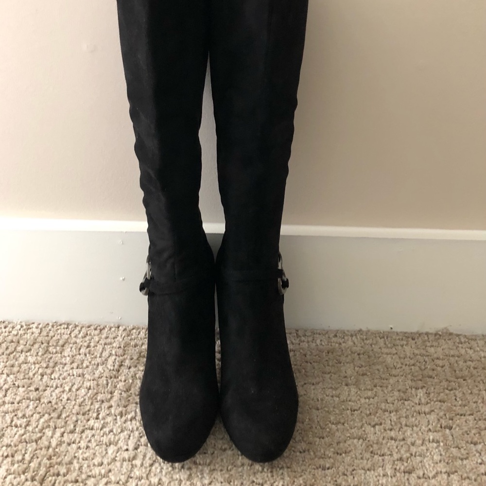 Impo Stretch Black Suede Boots